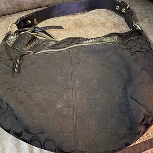 Coach Black Hobo Bag